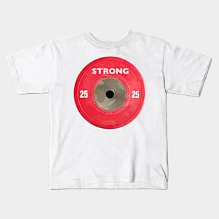 Weights Bumper Plate Kids T-Shirt